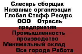 Слесарь-сборщик › Название организации ­ Глобал Стафф Ресурс, ООО › Отрасль предприятия ­ Промышленность, производство › Минимальный оклад ­ 48 100 - Все города Работа » Вакансии   . Мордовия респ.